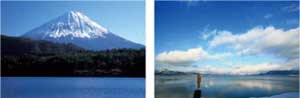 富士山と田沢湖